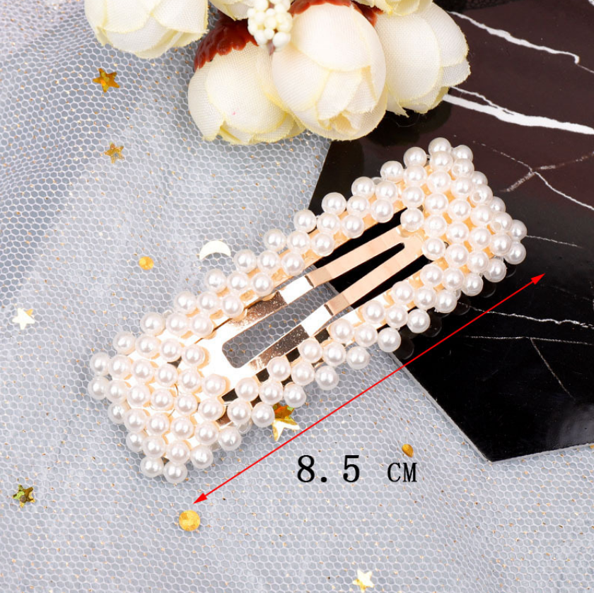 Pearl Hairpin Ins Net Red Word Clip Female Adult Clip Bb Clip Hairpin Bangs Clip Headdres - Image 2