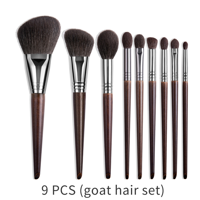 Natural Makeup Brushes Set Eyeshadow Make Up Brush Goat - Image 8