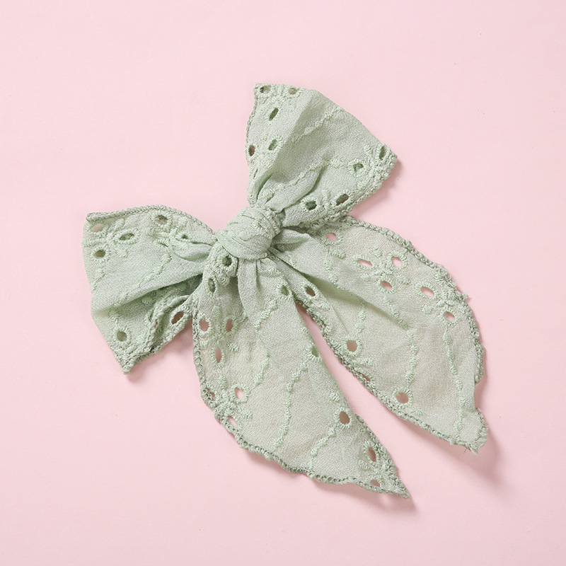 One Word Clip Color Cotton Baby Girl Hairpin - Image 7
