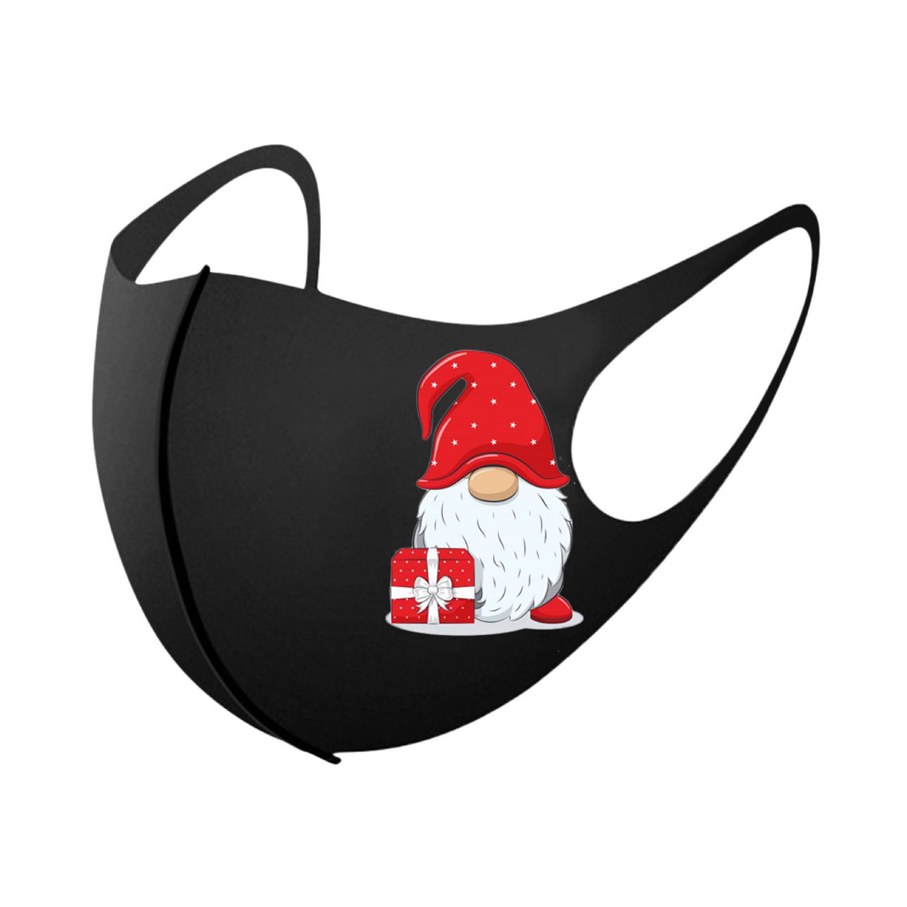Christmas print autumn and winter ice silk mask - Image 3
