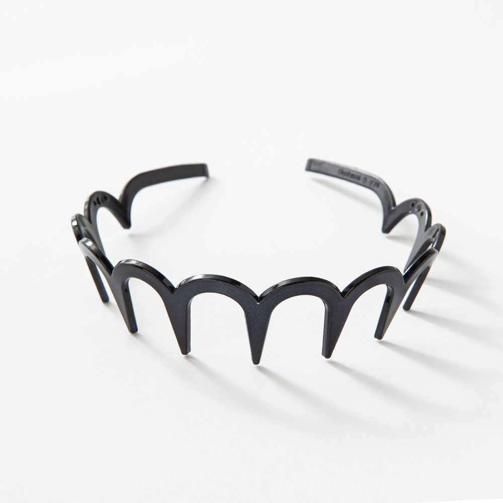 Headdress Wave Face Wash Toothed Non-slip Headband Unisex Hairpin Barrettes