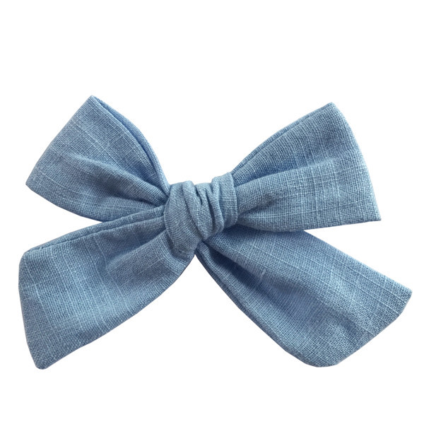 Cotton and linen bow hairpin - Image 15