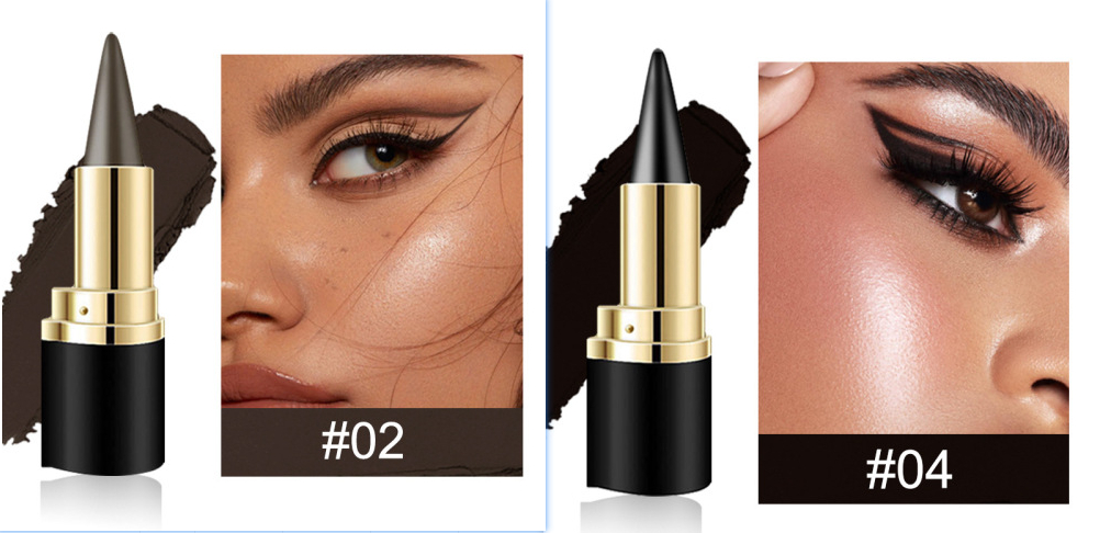 Womens Quick-drying Waterproof, Easy-to-apply Smudge-proof Eyeliner Cream - Image 12