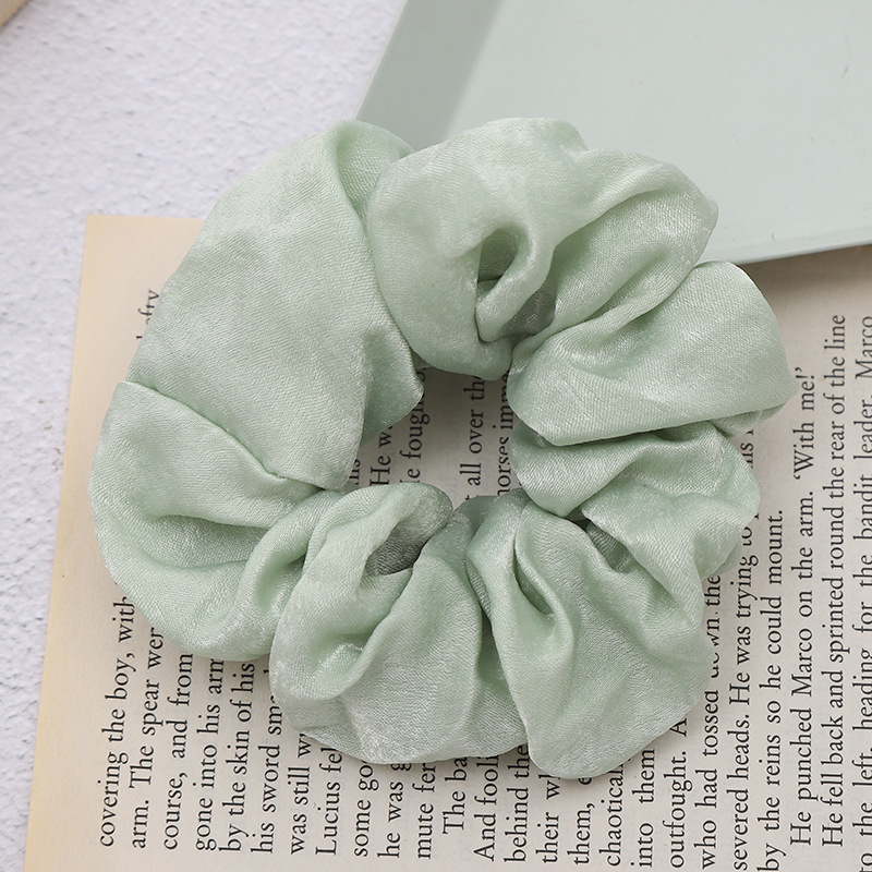Sweet And Girly Solid Color Large Intestine Hair Ring Headwear - Image 4