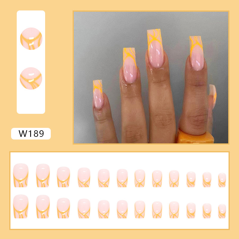 Foreign Trade Style False Nails Wearable Nail Tips Summer Hot-selling Ballet Nails Cross-border Nail Tips 24-piece Boxed Set - Image 4