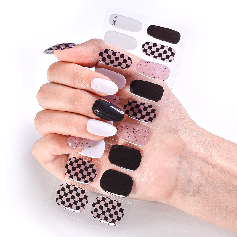 Hot Girl Cool Girl Sweet Cool UV Phototherapy Semi-baked Gel Nail Sticker - Image 10