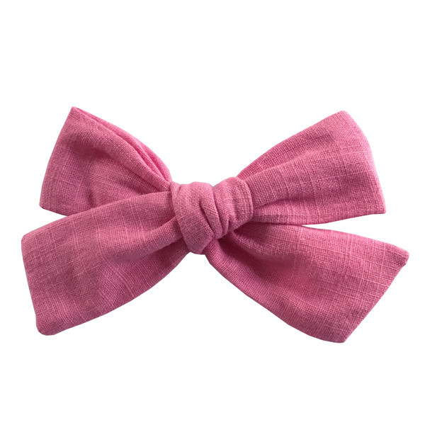 Cotton and linen bow hairpin - Image 7