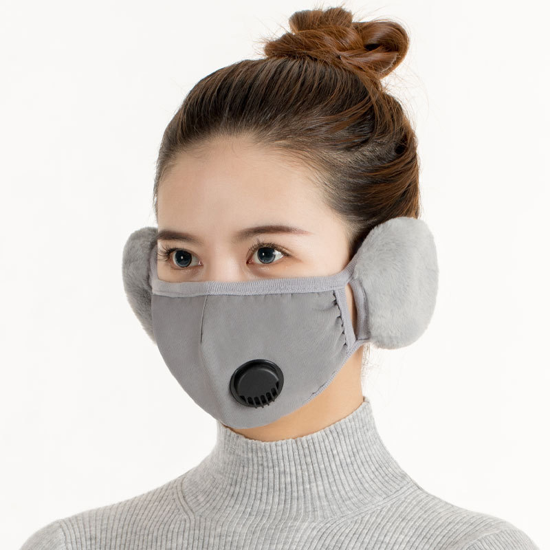 Women's cotton ear mask with breathing valve - Image 7