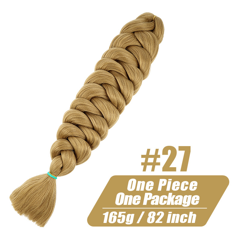 Womens Multi-colored Long Braided Ponytail - Image 6