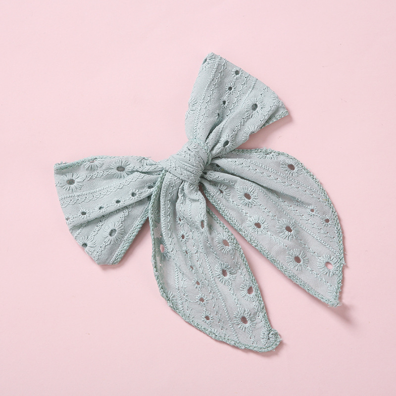 One Word Clip Color Cotton Baby Girl Hairpin - Image 9