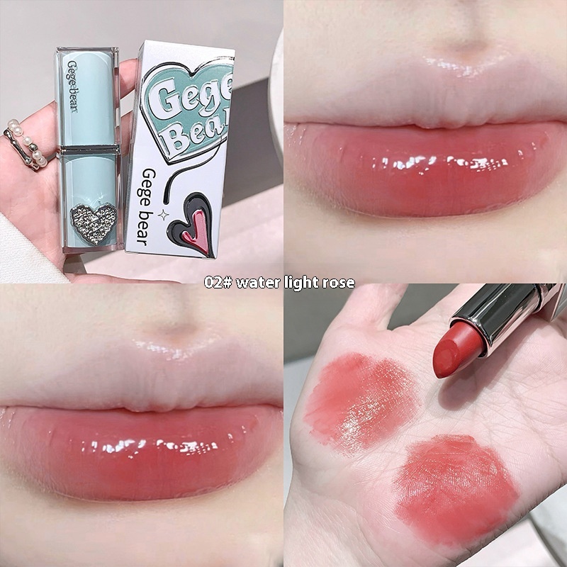 Crystal Transparent Runcai Sandwich Lipstick Glossy Mirror - Image 2