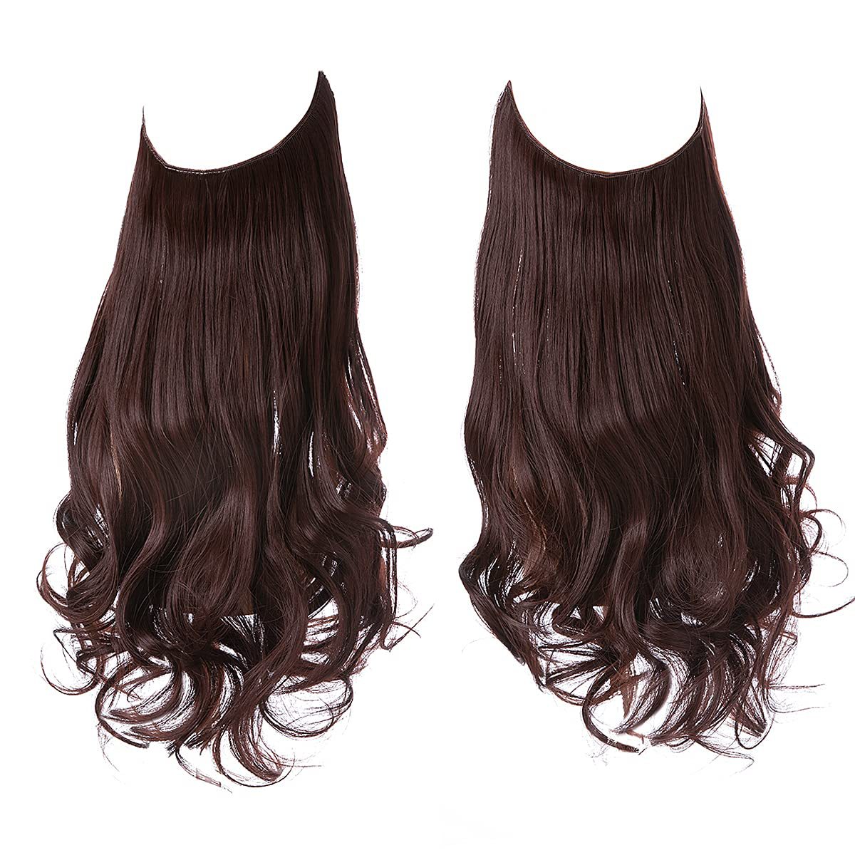 Curved Tape Transparent Line Fiber Matte Wig
