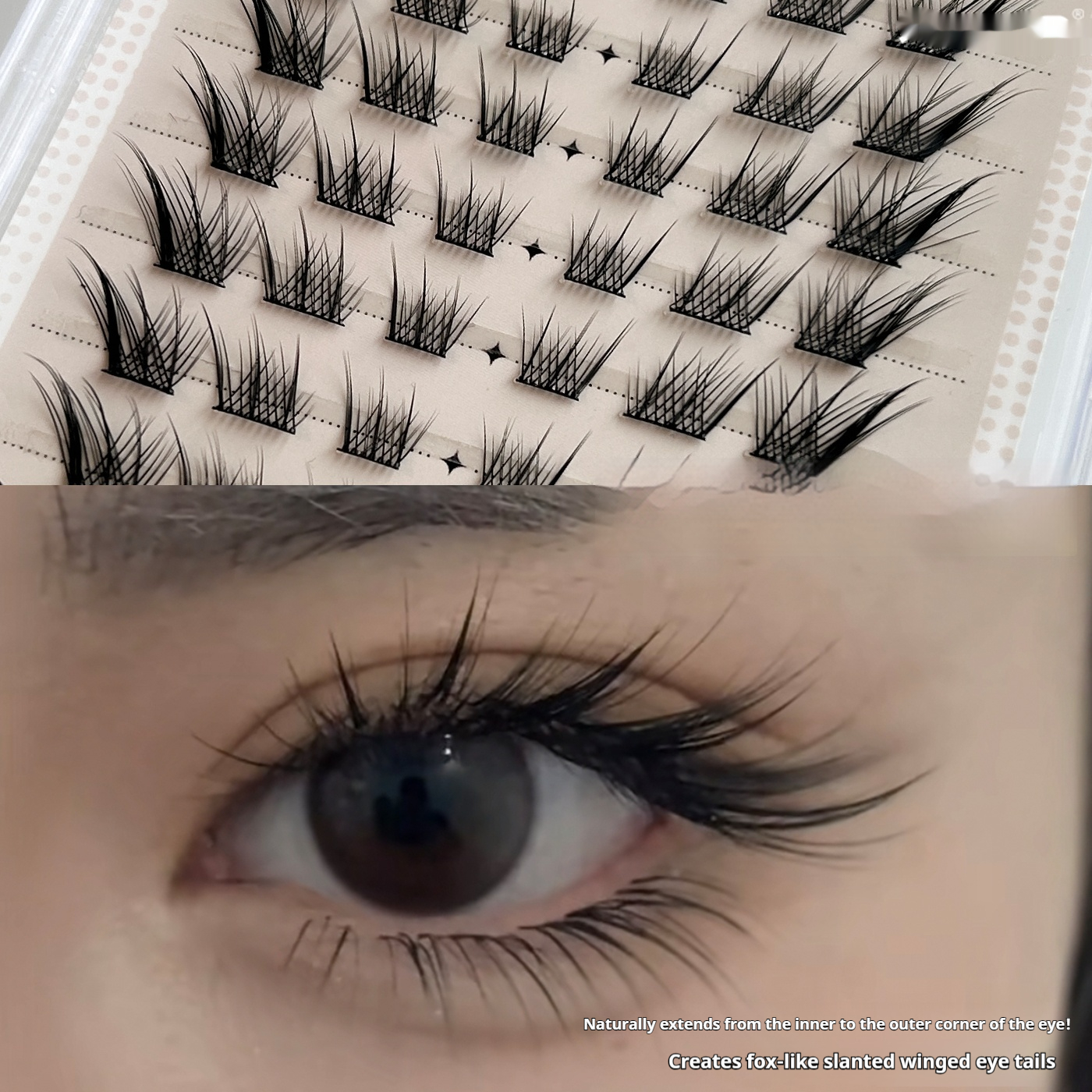 Fox Style Glue Free False Eyelashes Fly Diagonally Thick And Curled Naturally - Image 2
