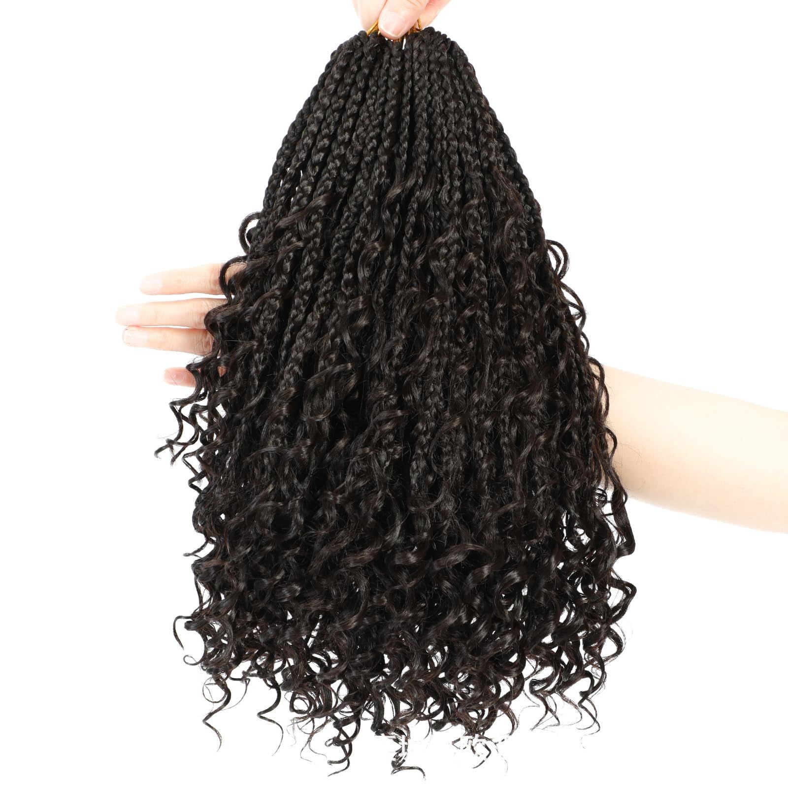Synthetic Fiber Crochet Wig Braided Three-strand Braid - Image 3