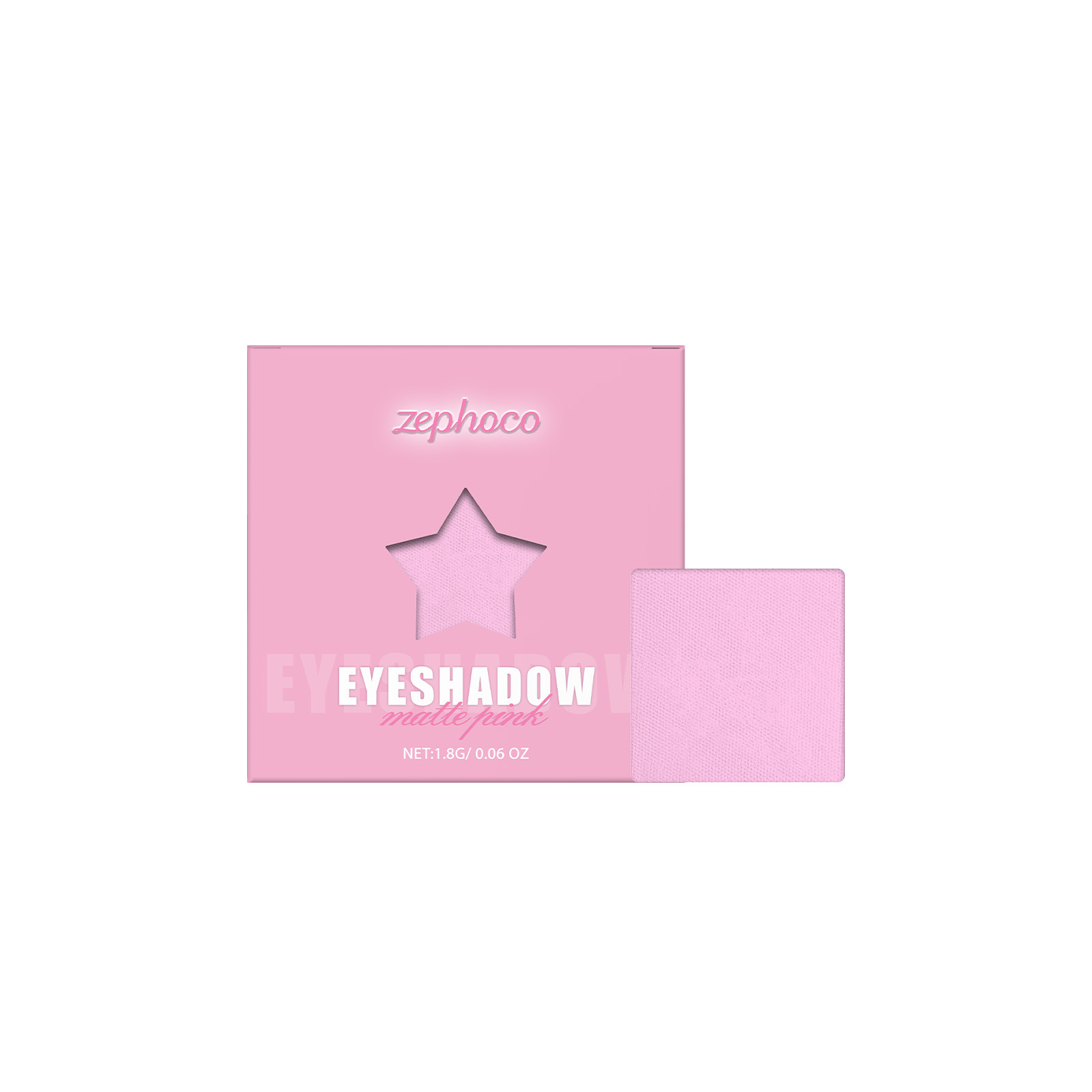 Monochrome Eye Shadow Plate Color Rendering Long-lasting Portable