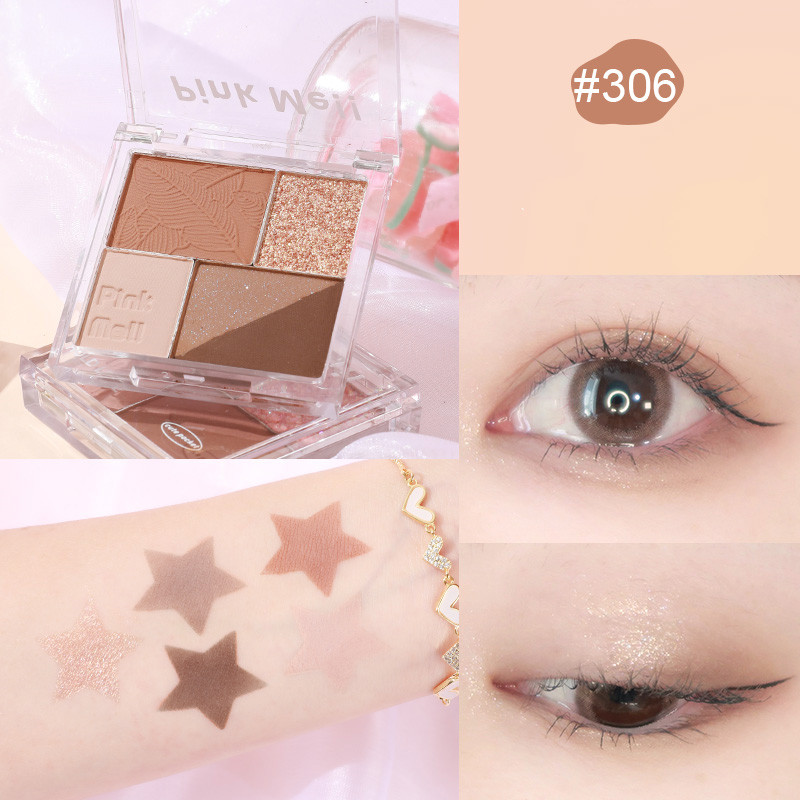Fingertip Magic Eyeshadow Newbie Low Saturation Milk Tea Earth Color Pearl Matte - Image 6