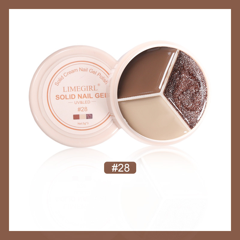 Cream Nail Polish Eye Shadow Bag - Image 12