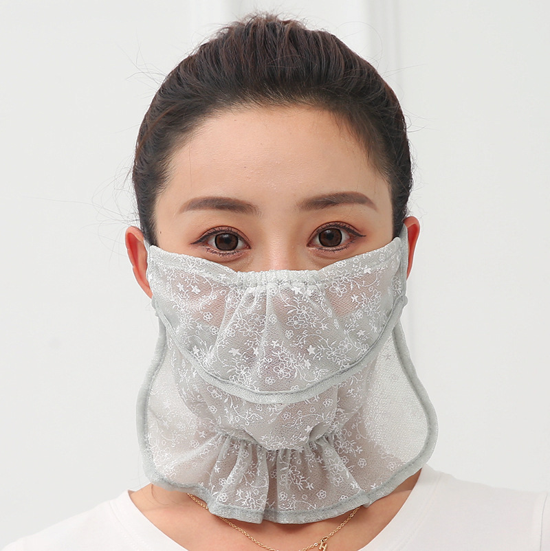Summer Sun Protection Mask Outdoor Sun Protection Neck Protection Ice Silk Fabric Breathable And Dustproof - Image 5