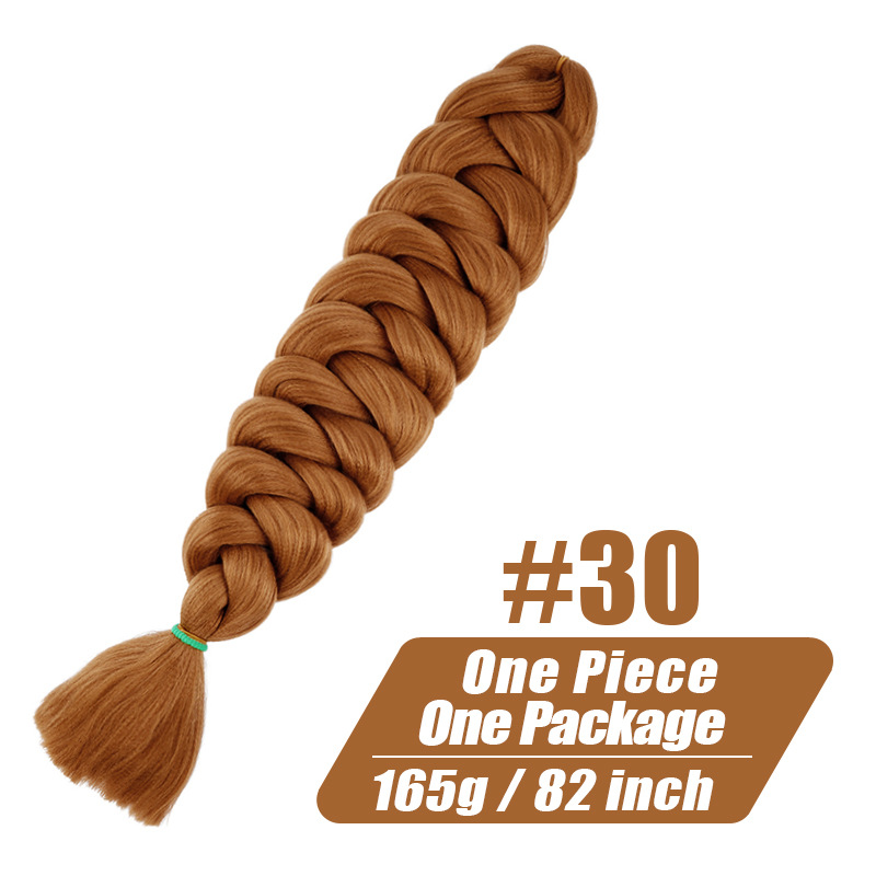 Womens Multi-colored Long Braided Ponytail - Image 7