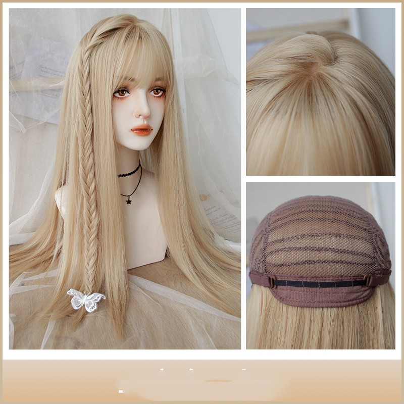 Long Straight Hair Cos Platinum Fashion - Image 2
