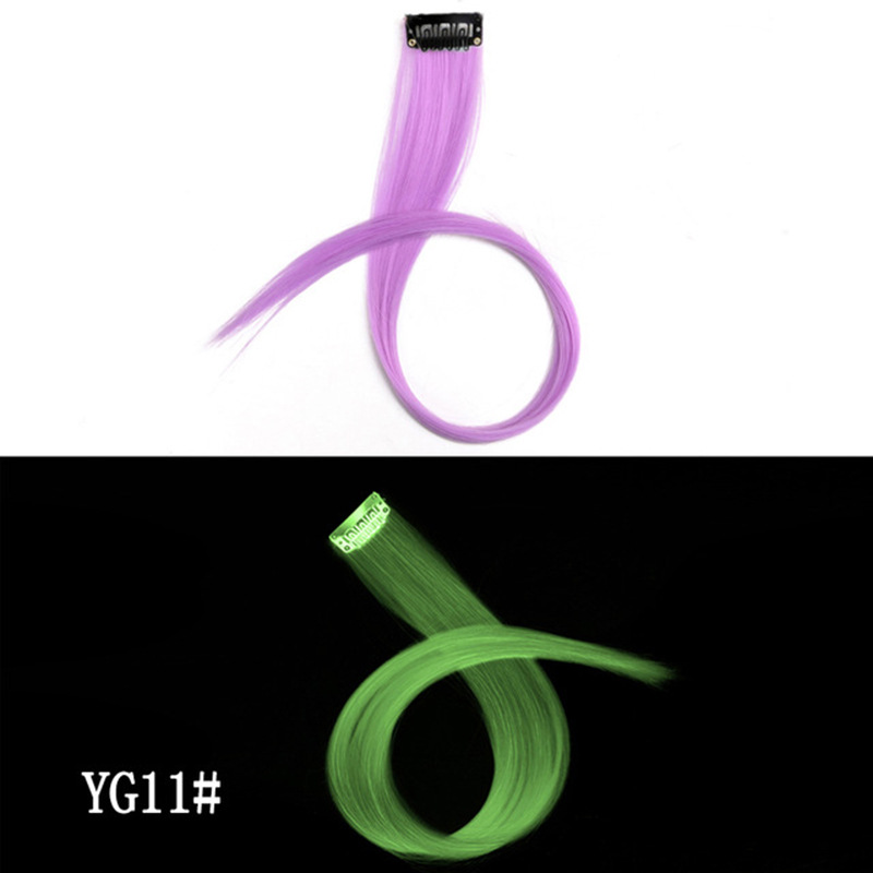 Luminous DIY Clip - In Hair Luminous Hairpiece Hair Traceless 50 CM Rainbow Colour - Image 11