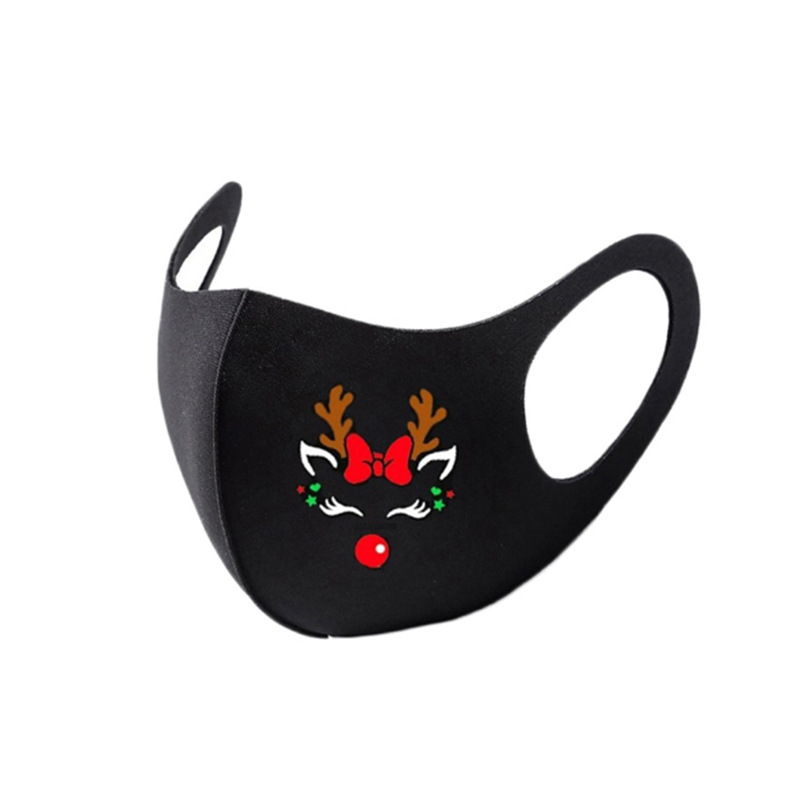 Christmas print autumn and winter ice silk mask - Image 6