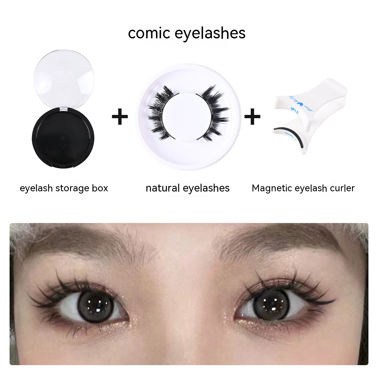 Magnetic Adhesive Free Of Little Devil False Eyelashes - Image 8