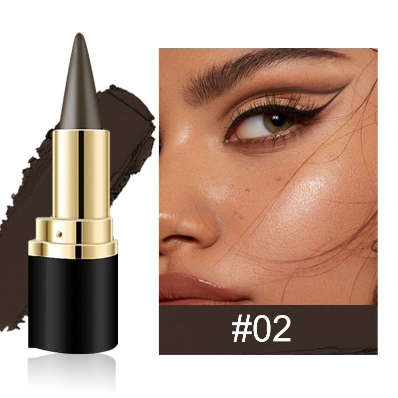 Womens Quick-drying Waterproof, Easy-to-apply Smudge-proof Eyeliner Cream - Image 2