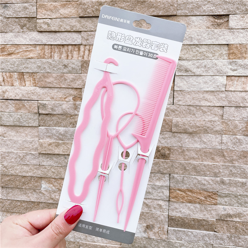 Plastic Comb Pattern Design Hair Pulling Needle Ball Head Hair Curler - Image 7