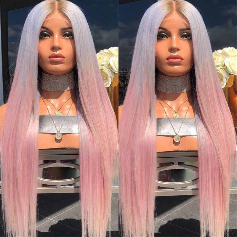 Bleached And Dyed Ladies Long Straight Hair
