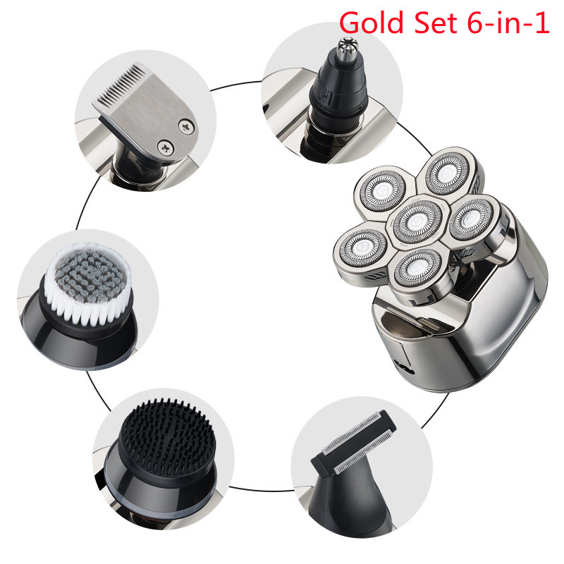 Cross-Border New Men's Multi-Function Razor Electric Six-in-one Six-Blade Electric Razor Eyebrow Trimming Set - Image 7