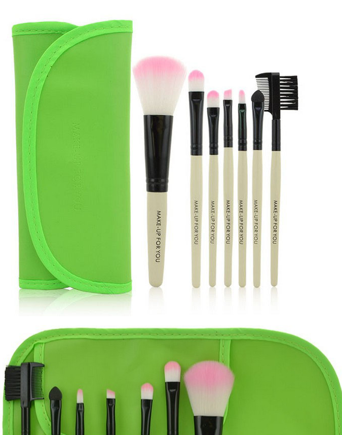 7 make-up makeup brushes, high-end makeup brush bag, a variety of colors available - Image 2