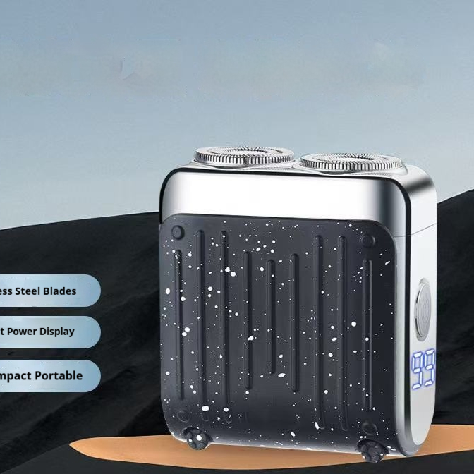 New Portable Washable Magnetic Dual-blade Mens Shaver - Image 4