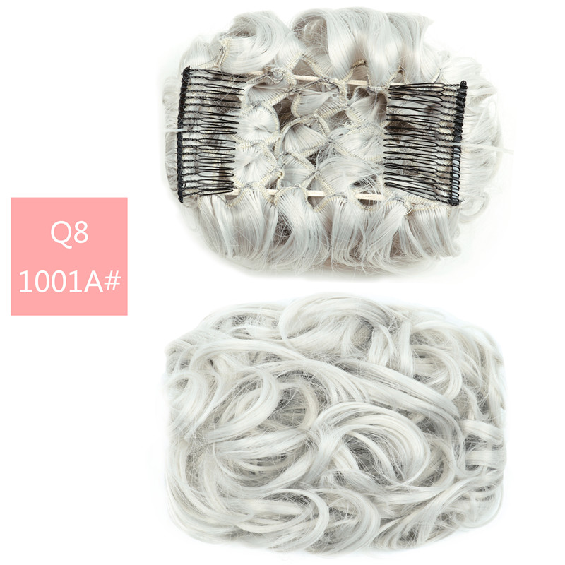 Fluffy Wig High Temperature Wire Pan Head Jewelry Insert Comb - Image 15