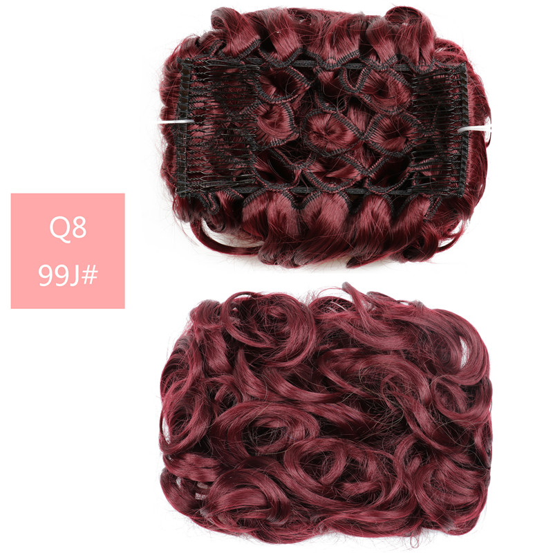 Fluffy Wig High Temperature Wire Pan Head Jewelry Insert Comb - Image 9