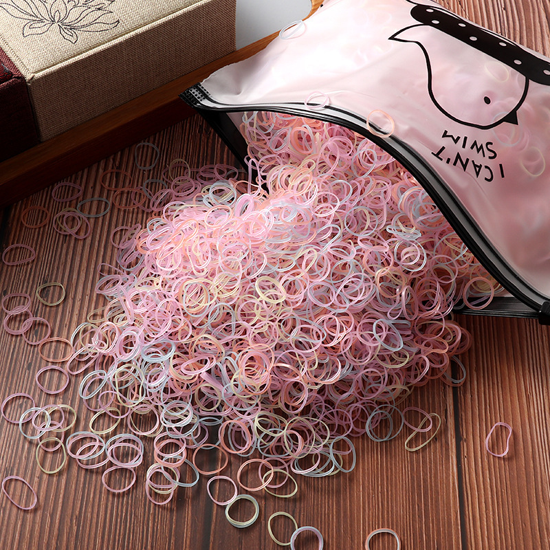 Children Rubber Band Small Size Girls' Baby Disposable Rubber Band Color Hair Band - Image 4