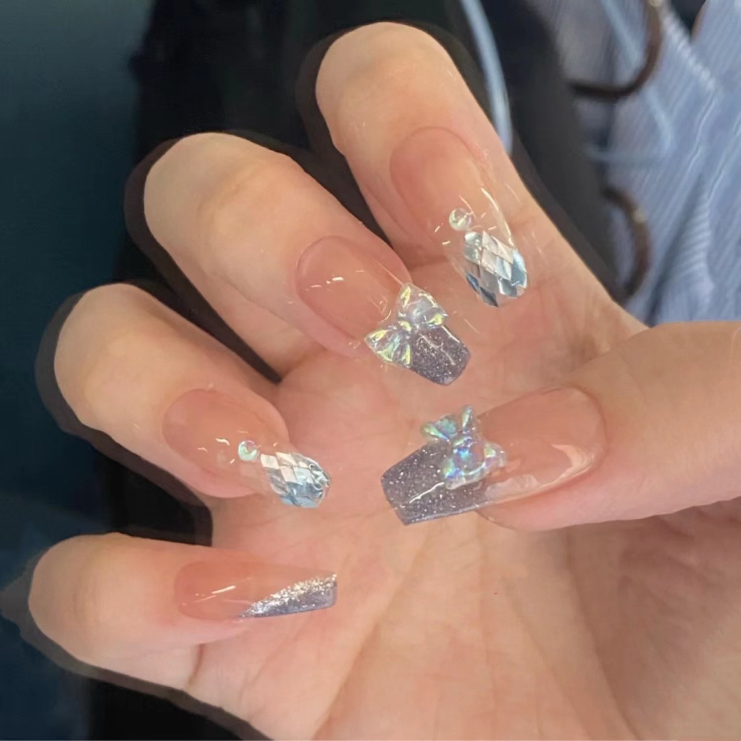 Star Sea Nail Bow Gentle Sweet Cute Detachable - Image 2