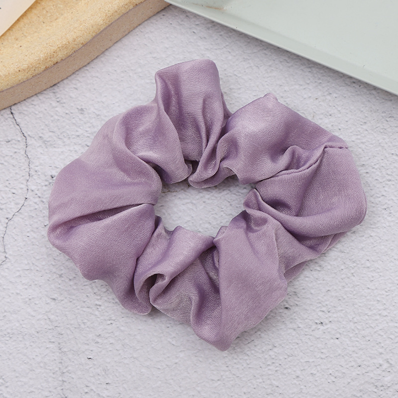 Sweet And Girly Solid Color Large Intestine Hair Ring Headwear - Image 7
