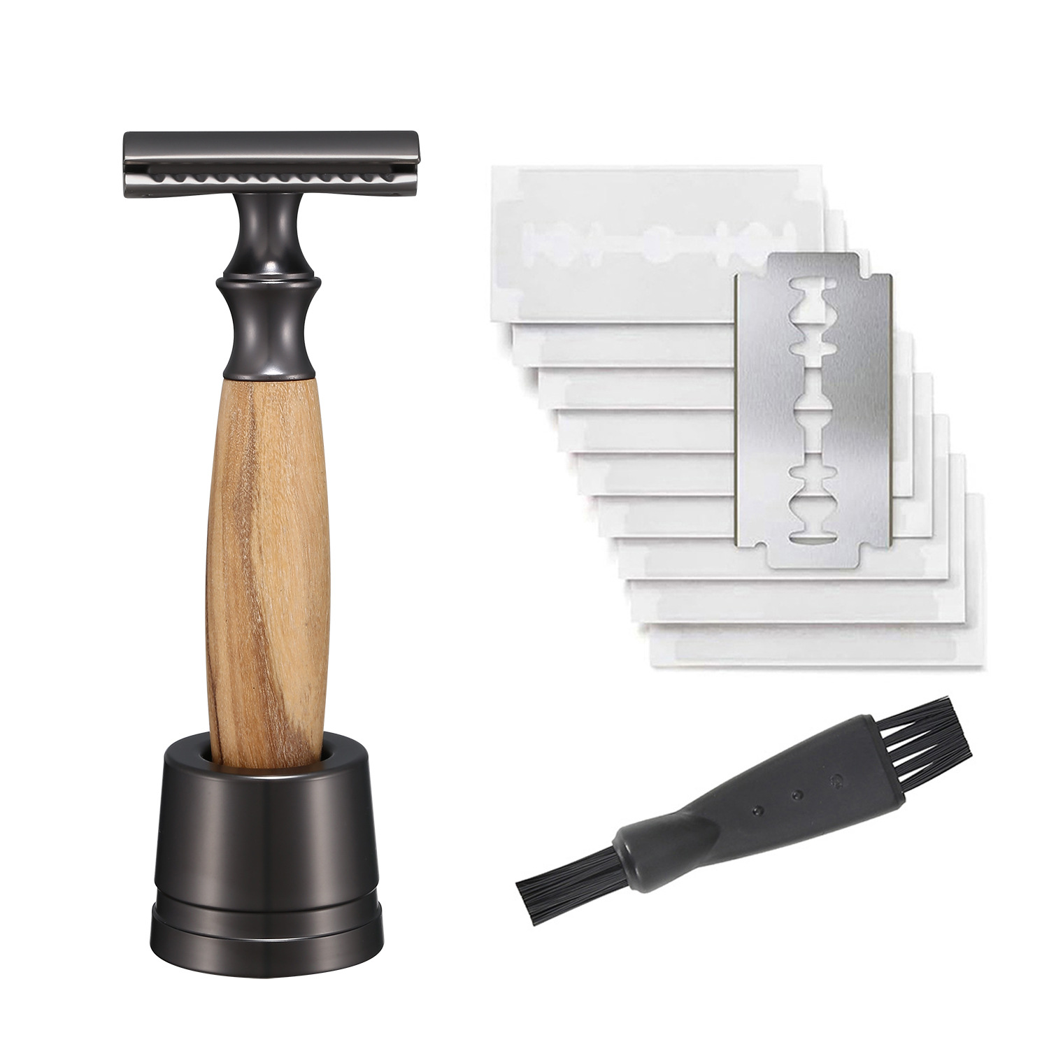 Men's Copper Manual Old-fashioned Metal Shaving Razor - Image 3