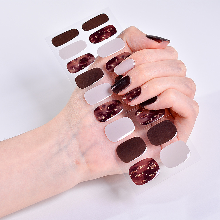 Hot Girl Cool Girl Sweet Cool UV Phototherapy Semi-baked Gel Nail Sticker - Image 2