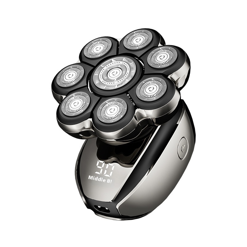 Magnetic Digital Display Eight-knife Head Electric Shaver Head Hair Clipper Rechargeable