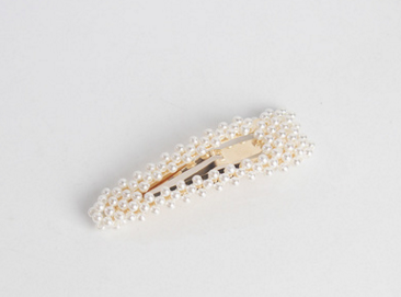 Korea Japanese pearl side clip girl sweet bb clip water drop net red bangs clip ins wind alloy hairpin - Image 2