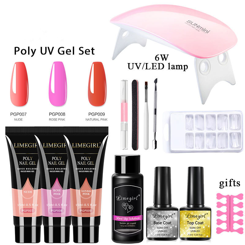 Nail Extension Gel Set Crystal UV Phototherapy - Image 9