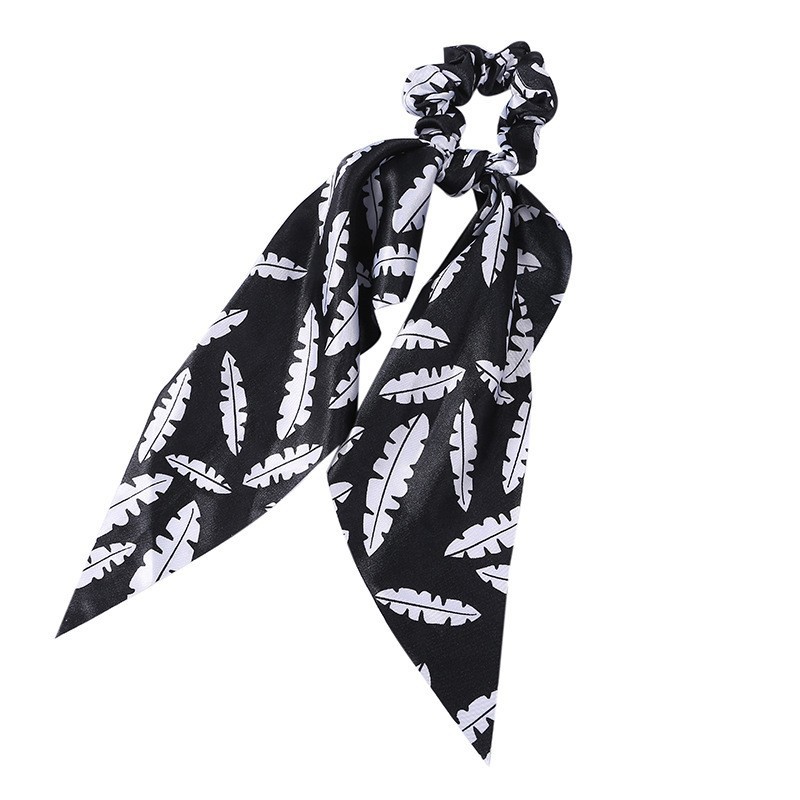 Fashion Long Streamer Printed Fabric Tie Hair Accessory For Ponytail Tie-up Hair Top Cuft - Image 8