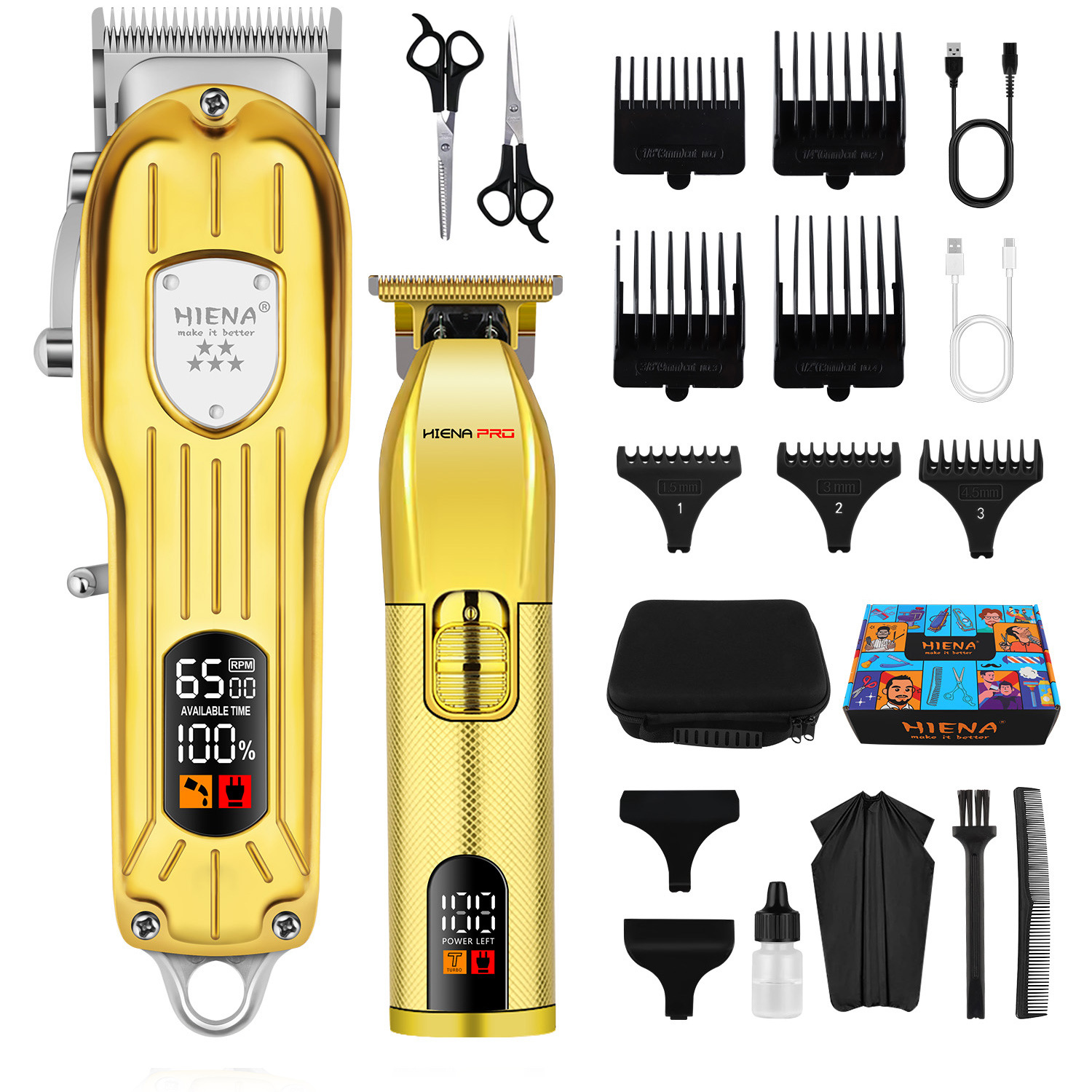 NG-2025B Digital Display Electric Rechargeable Hair Clipper - Image 4