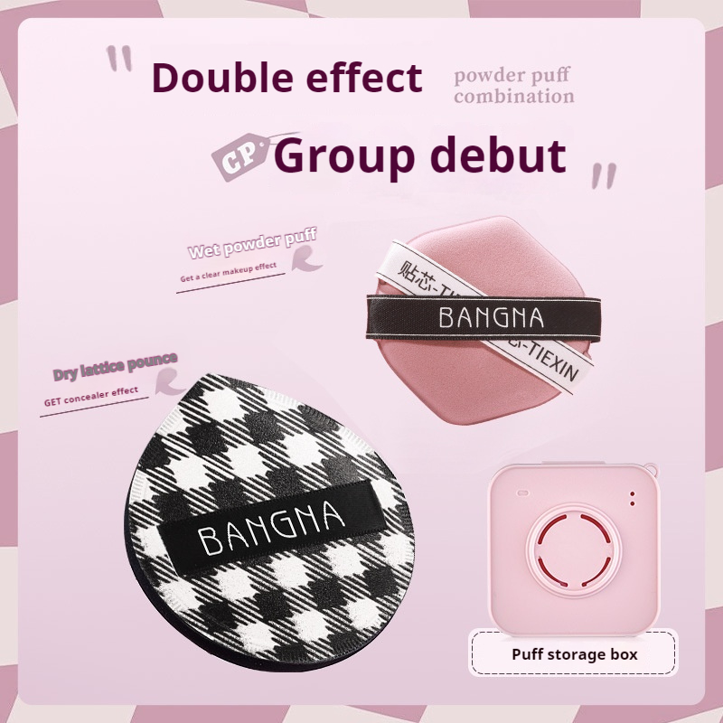 Grilled Powder Puff Set With Air Cushion For Ultra Soft And Comfortable Fit