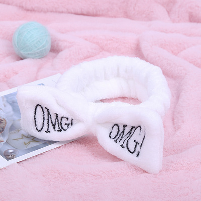 Coral velvet butterfly end hair band - Image 7
