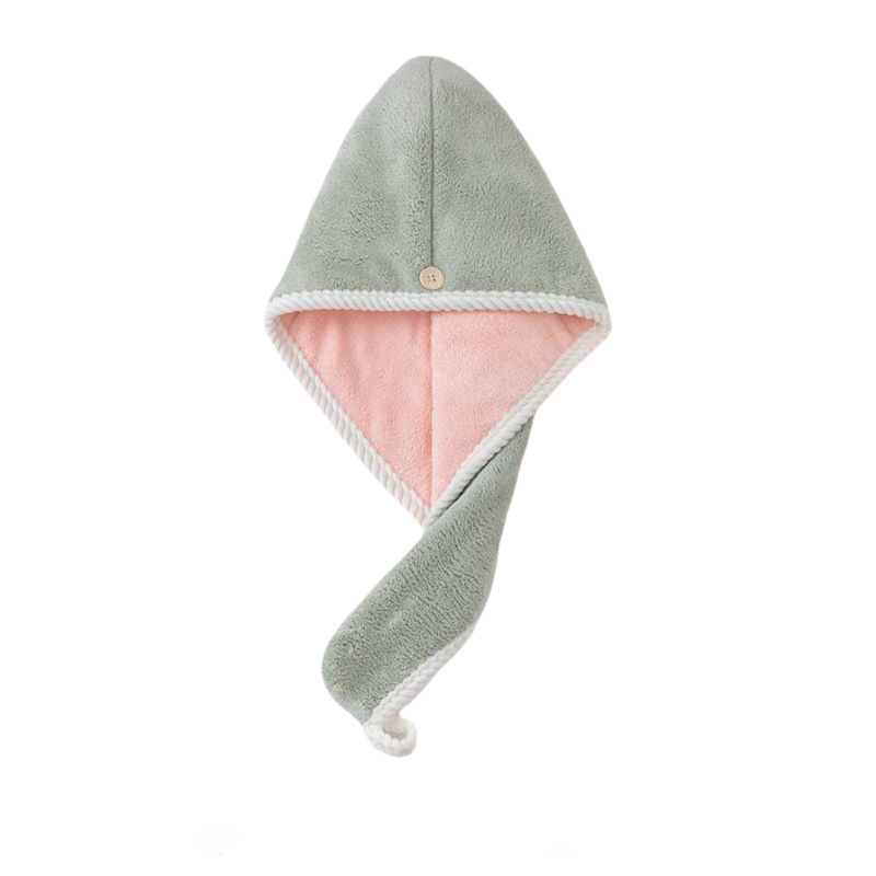 Womens Coral Fleece Hair Drying Cap Highly Absorbent - Image 8
