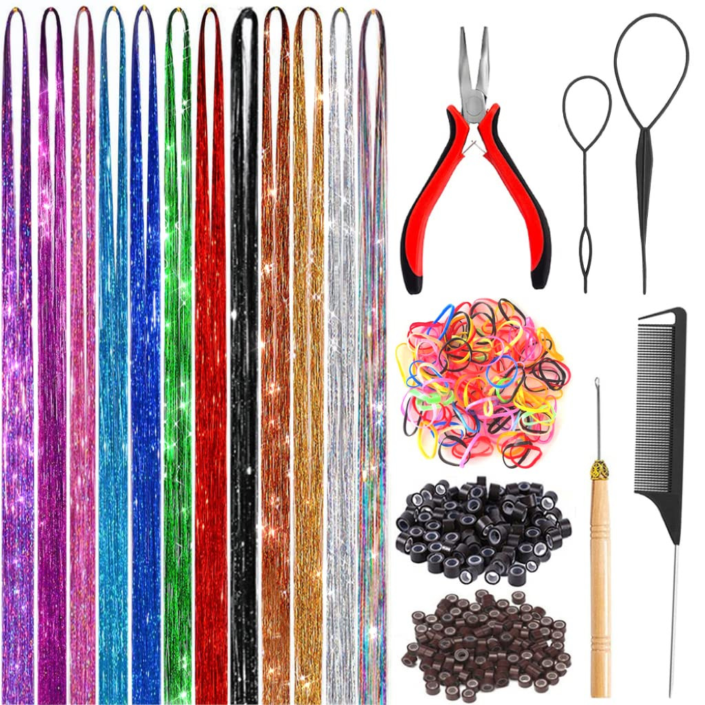 Colorful Silk Pet Silk Color Wig Set Suit