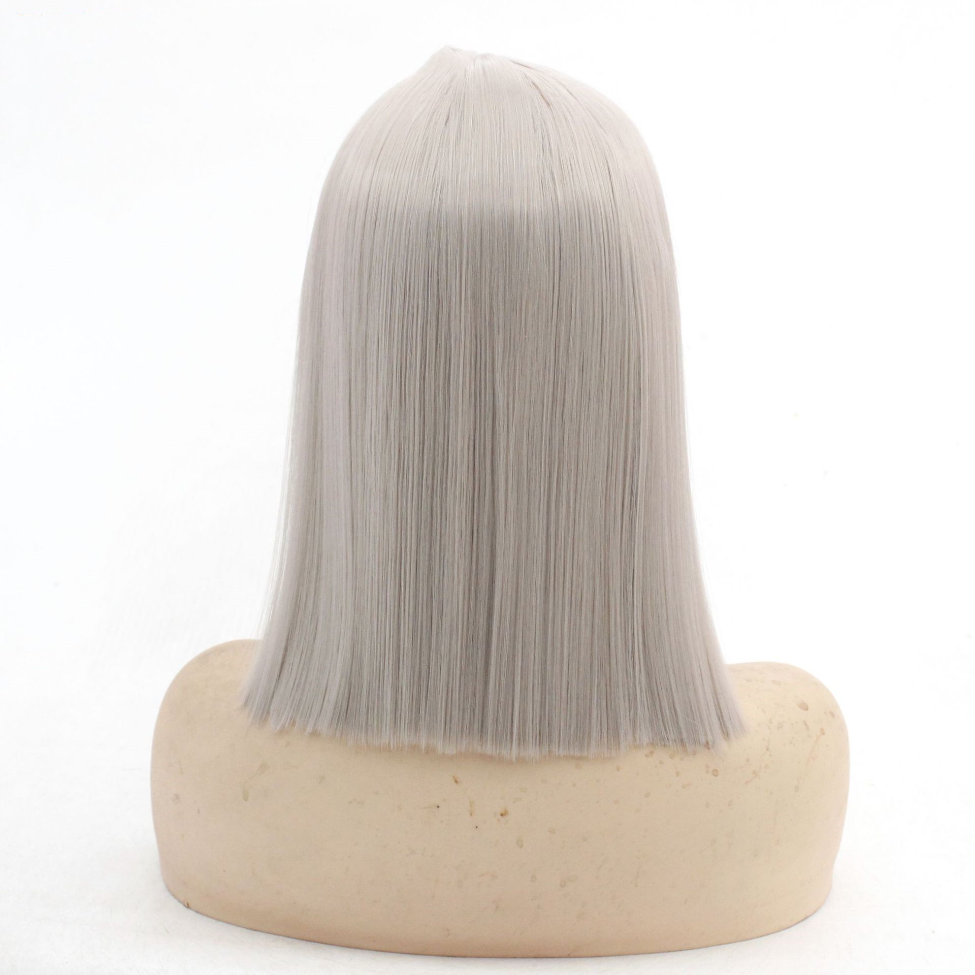 Front Lace Full Top Wig Head Cover Fashion Middle Point - Image 2